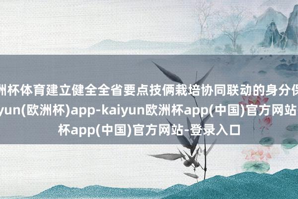 欧洲杯体育建立健全全省要点技俩栽培协同联动的身分保险机制-kaiyun(欧洲杯)app-kaiyun欧洲杯app(中国)官方网站-登录入口